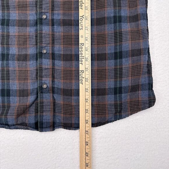 Carbon 2 Cobalt Shirt Mens Size Medium Blue Plaid Button Up Plaid Casual - Picture 10 of 10